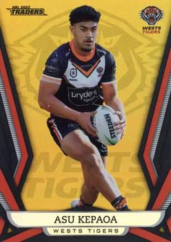 2023 NRL Traders Titanium - Gold Pearl Special #GS154 Asu Kepaoa Front